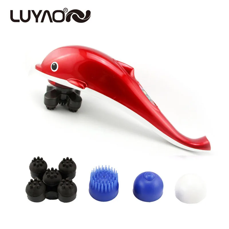 

Dolphin Electric Massager.Neck Massage Hammer.Vibration Body Massage Stick.Roller Cervical Vertebra Massager Device