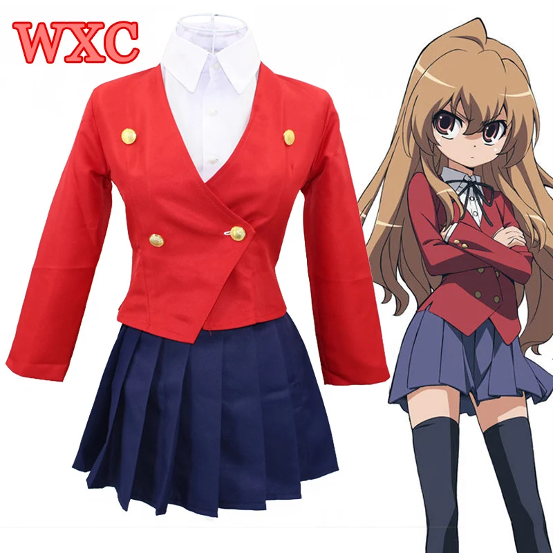 japan anime tiger drache toradora aisaka taiga cosplay schule mädchen  einheitliche sexy salior halloween kostüme für frauen wxc