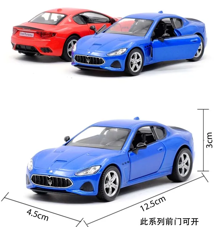 Новинка 1:36 Масштаб Maserati GranTurismo GT литая под давлением модель автомобиля игрушка обучающая игрушка для детей подарок коллекция