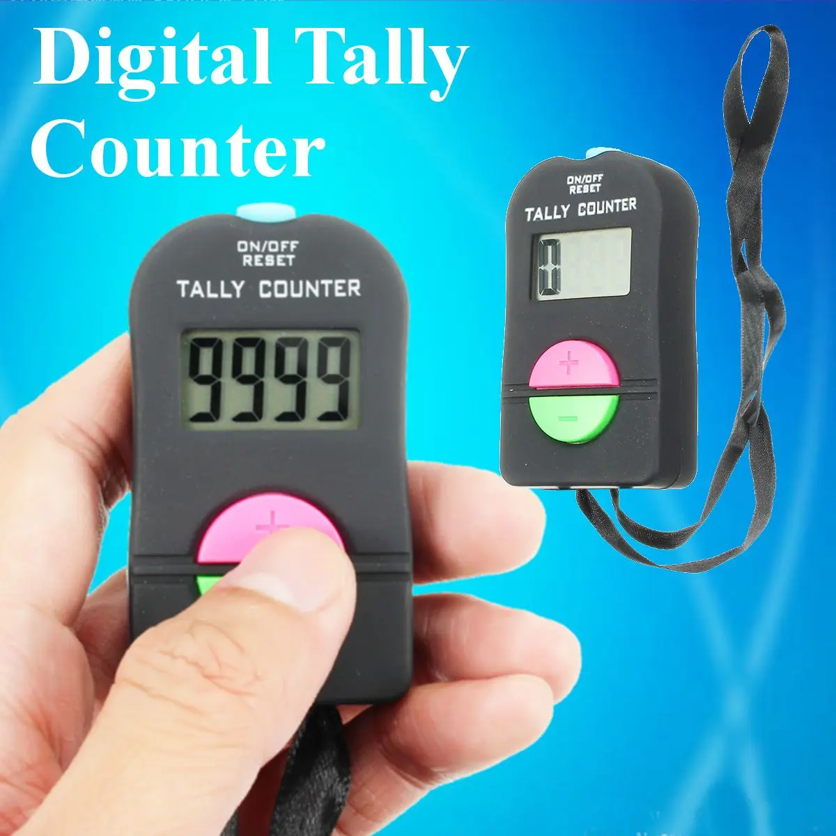 

New Digital LCD Electronic Finger Hand Manual Ring ON/OFF RESET Tally Counter