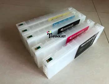 

5 colors 700ml T6361-T6364 T6368 refillable ink cartridge for Epson 7700 9700 7710 9710 ink cartridge with auto reset chip