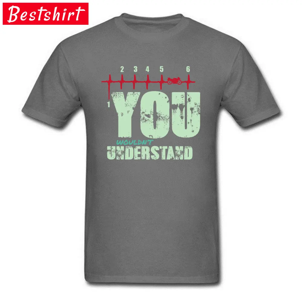 Motorcycle-Heartbeat-You-Wouldnt-Understand- Tops T Shirt Special Crew Neck Design Short Sleeve Cotton Student T Shirts T-Shirt Motorcycle-Heartbeat-You-Wouldnt-Understand- carbon