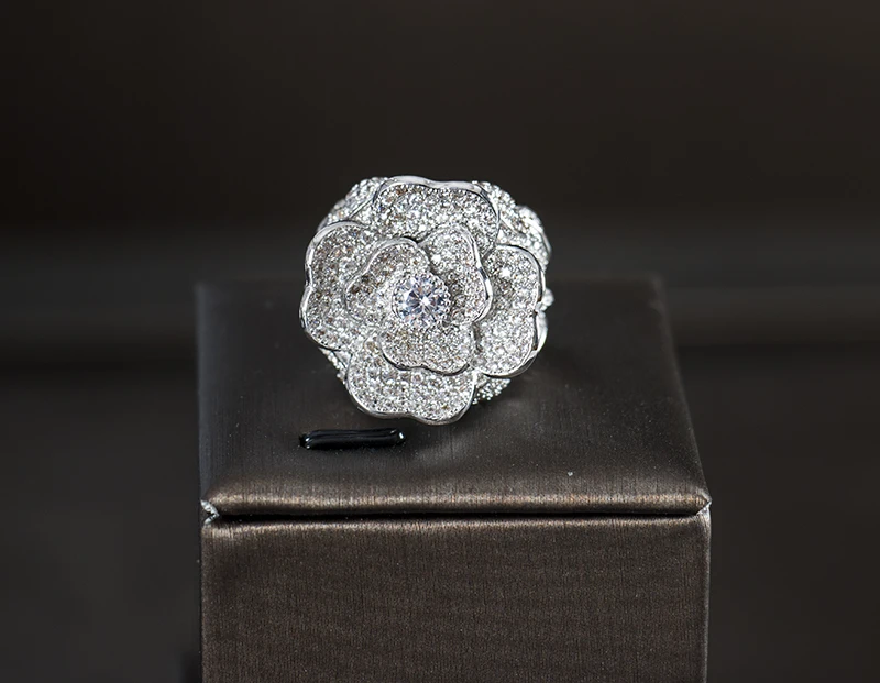 LAN дворец простой стиль роскошный медный сплав 5A кубическая циркониевая Бижутерия Набор серьги ожерелье кольцо браслет