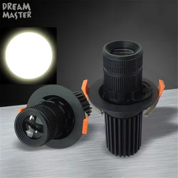 

1pcs Led spotlight focusing round led downlights KTV bar logo projector light LED open hole ceiling recessed follow spot lamp