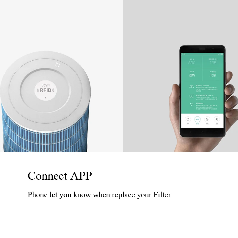  Upgrade Xiaomi Air Purifier 2S Smart OLED Display Smartphone Mi Home APP Control Smoke Dust Peculia