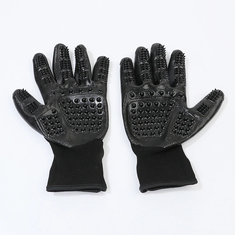 1 Pair Silicone Pet Grooming Glove Dog Cat Hair Cleaning Brush Shower Comb Dog Bath Deshedding Pet Massage Glove Dog Accessories6