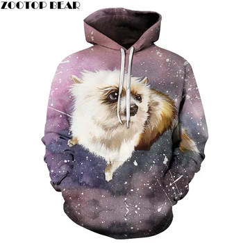 

3D Printed Dog Painting Hoodies Men Women Sweatshirts Hooded Pullover Brand 6xl Qaulity Tracksuits Boy Coats Fashion Outwear New