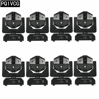 

8pcs/lot LED Moving Head Light Laser Strobe Beam 3in1 Infinite Rotation Beam Disco 16x3w rgbw led