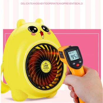 

Mini heater Desktop cartoon design electrical heating fan Overheating power protection air warmer heating fan
