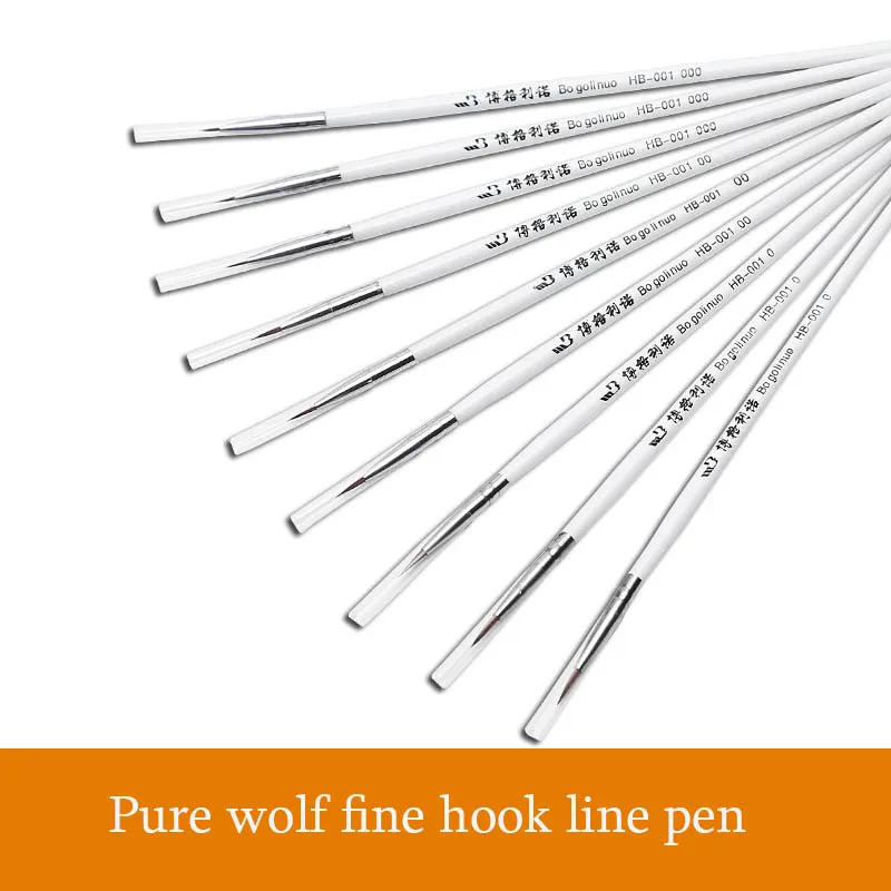 

100pcs bgln wolf very fine hook line pen watercolor drawing line student with art painting sketch pen Art Supplies