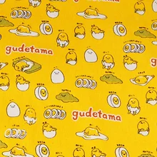 90*147 см Ткань, холст для пэчворка Япония мультяшка Гудетама ткань для ткани детский матрас, домашний текстиль школьная сумка для шитья