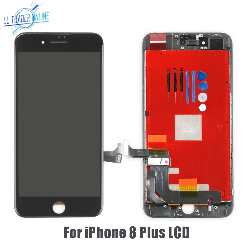 

LL TRADER Grade AAA LCD For iPhone 8 Plus Touch Screen Replacement For iphone8 Plus LCD Display Black Digitizer Assembly+Tools