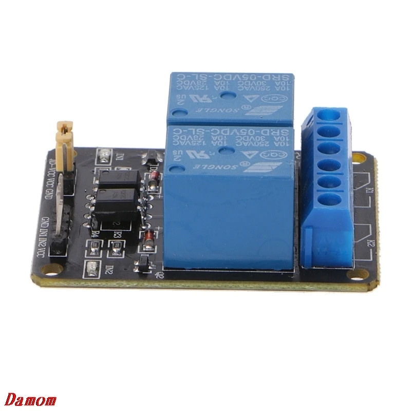 2 Channel DC 5V Relay Switch Board Module for Arduino Raspberry Pi PIC ARM