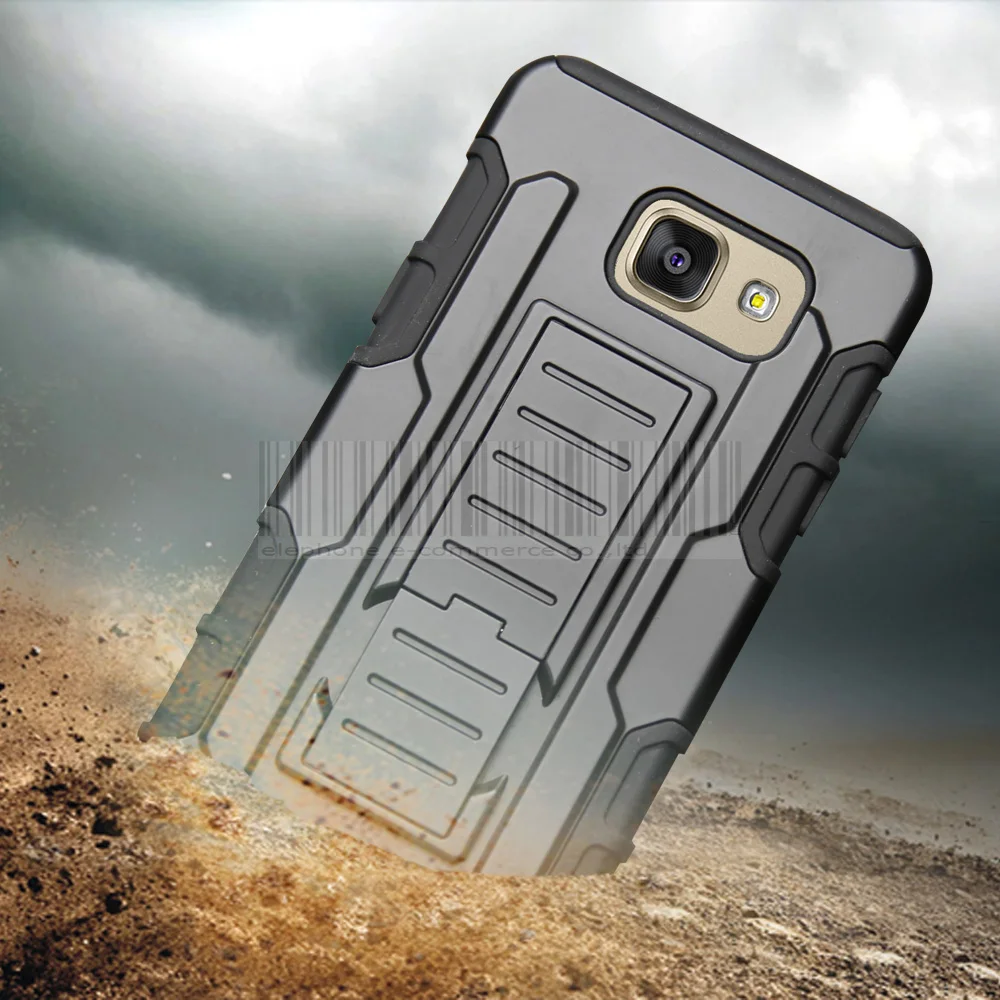

Phone Case For Samsung Galaxy A5 2016 A510 A510F Hybrid Armor Shockproof Impact Protective Hard Case + Belt Clip Holster Cover