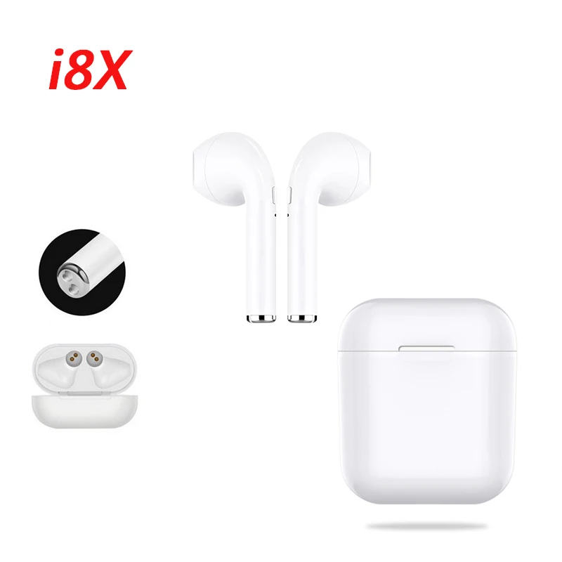

RCTDH Bluetooth headphones Wireless Headset Waterproof Earbuds Music Earphones i8x For Apple Pad iPhone SE 6 7 8 Xiaomi Earpiece