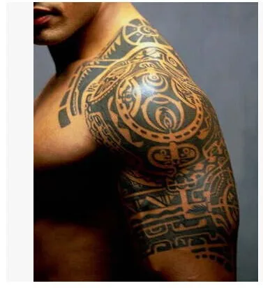 

Hot 1pcs Dwayne Johnson Same Arm 3D Tattoo Sticker Waterproof Temporary Tattoo Large Tatuagem for Men