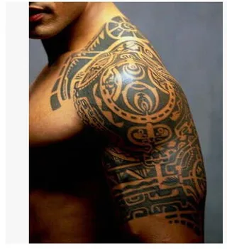 

Hot 1pcs Dwayne Johnson Same Arm 3D Tattoo Sticker Waterproof Temporary Tattoo Large Tatuagem for Men