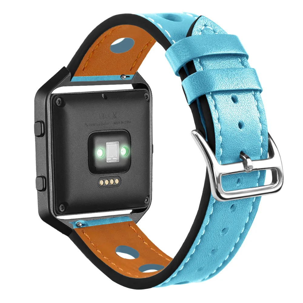 Bands Leather for Fitbit Blaze Small Large Hollow Strap (14)