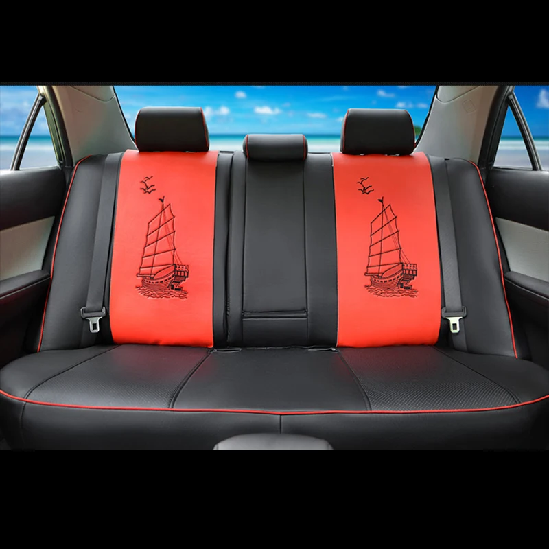 AutoDecorun pu Кожаные чехлы для сидений автомобиля для cadillac ATS 2013- чехол для сиденья набор на заказ подходит для автомобиля Подушка supprots защита сиденья