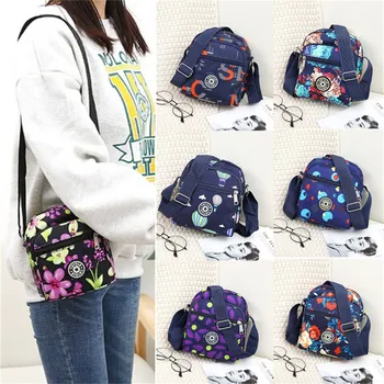 

New Women's Nylon Floral Handbag Shoulder Messenger Bag Satchel Tote Purse Bags