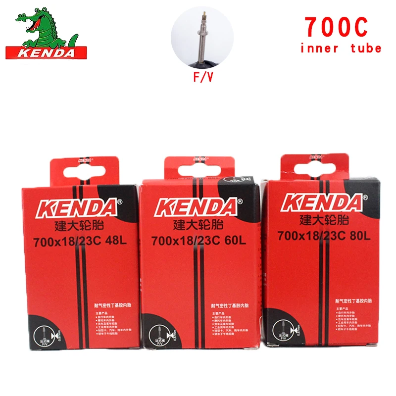 Kenda Mountain Bike Road Bicycle tire 700 *18 23 25 28 32 35 43 45C bike parts AV FV Cycling butyl rubber Bicycle Inner Tube
