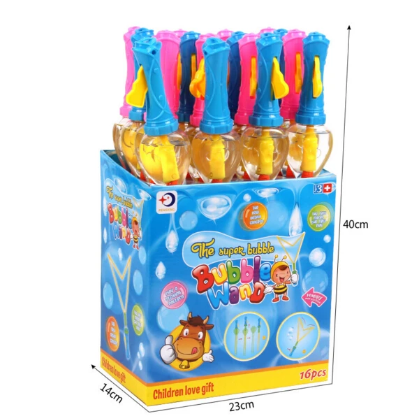

Wholesale 16pcs/lot Extended Western bubble wand long bubble water gun toys children's toys