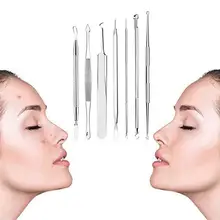 7 шт. набор для удаления черных точек Acne Clipl набор профессиональных прыщей из нержавеющей стали инструмент для ухода за кожей лица Инструменты