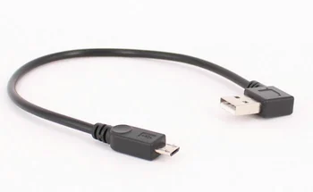 

10pcs/lot KEFU 25CM Right angle Usb A 2.0 male to micro usb cable