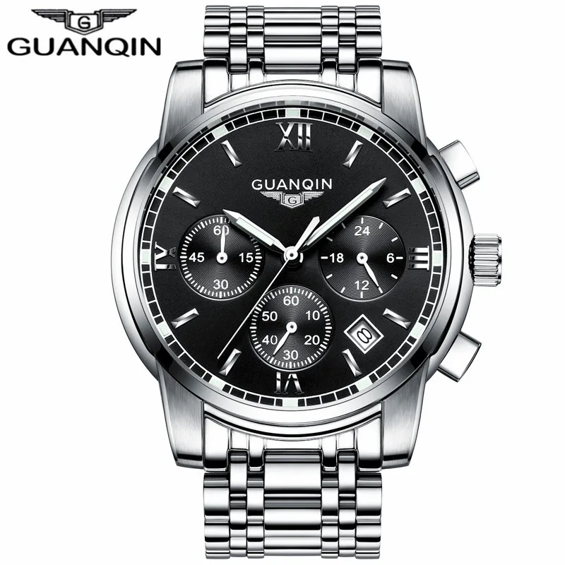  2017 GUANQIN Watch Men Big Dail Sapphire Anti-Scratch Quartz Watch Luminous Date Men Watches Fashion Wristwatch Mens (5)