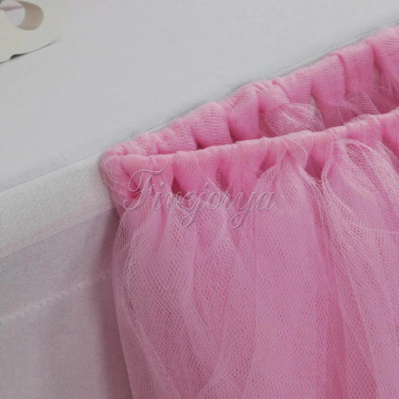 22 Colors Tulle Tutu Table Skirt Tulle Tableware for Wedding Decoration Baby Shower Party Wedding T