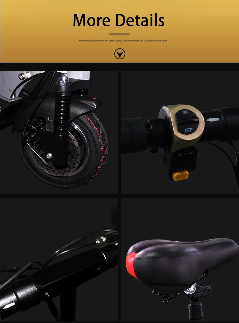 Perfect Electric Scooter 48V 500W Adult Patinete Electrico Motor Scooter Motor Trotinette Electrique Adulte Escooter  e Scooter Electric 7