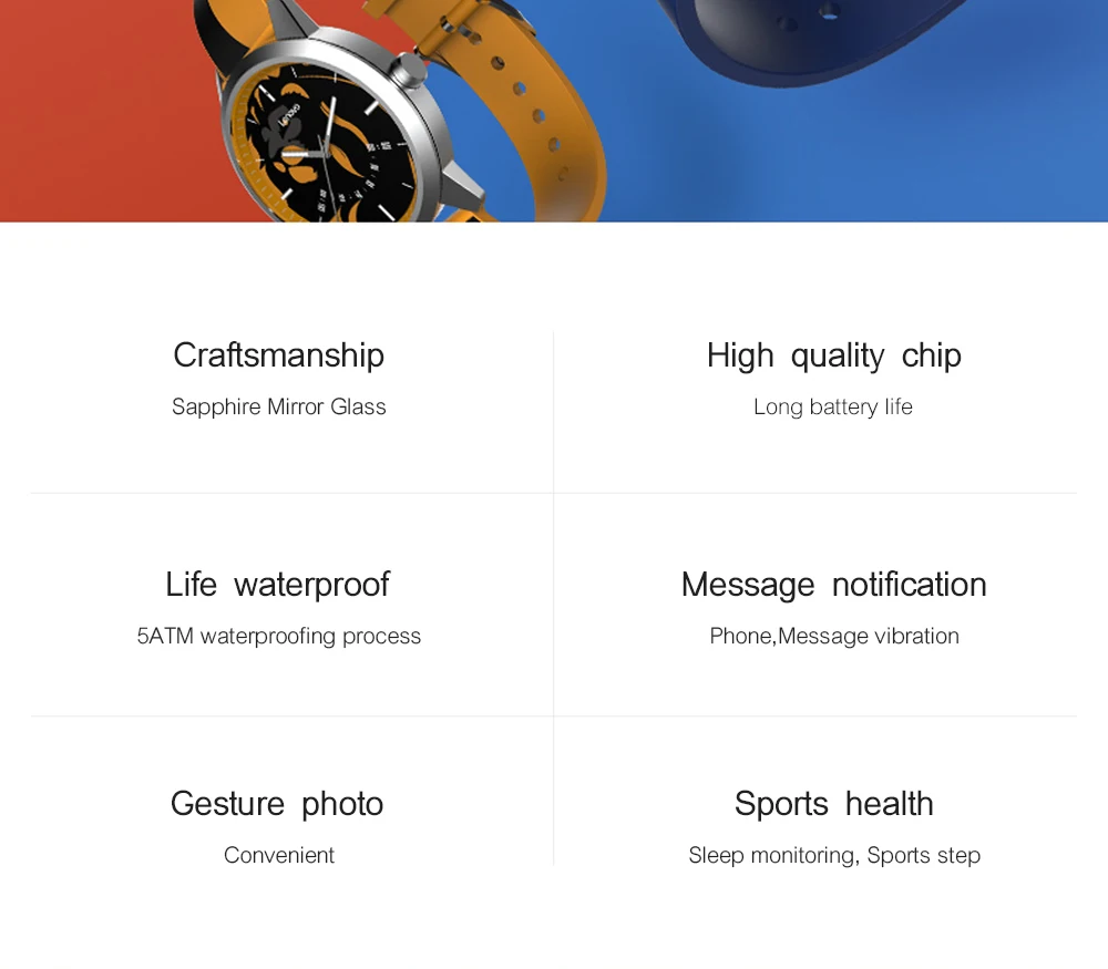 Lenovo Смарт часы 9 Созвездие серии Young Мода Спортивные часы жесты фото/50 м плавание водонепроницаемый мониторинг сна