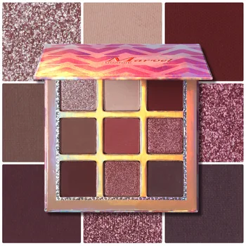 

9-color Fashion Eyeshadows Pearlescent Matte Waterproof Sweat-proof Eye shadow Palette Makeup Cosmetic TSLM1