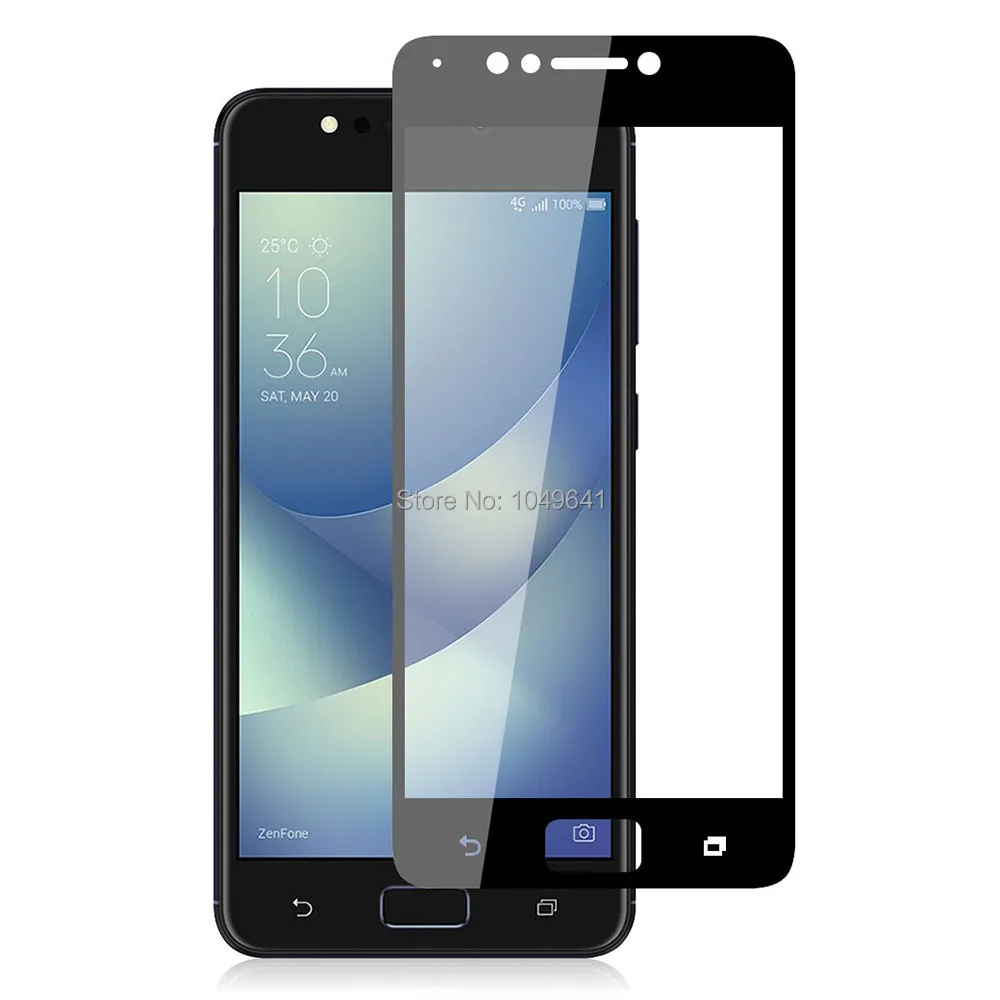 KOC3402B_1_2D Full Screen Covered Explosion-proof Tempered Glass Film for ASUS Zenfone 4 Max ZC520KL 5.2 inch