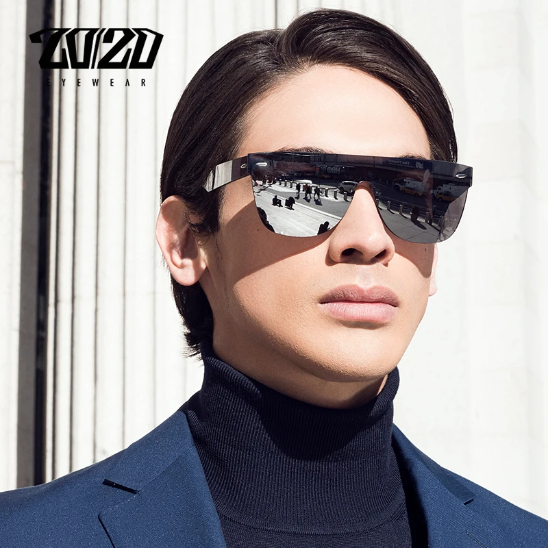 20/20 Brand New Sunglasses Men Travel Driving Mirror Flat Le