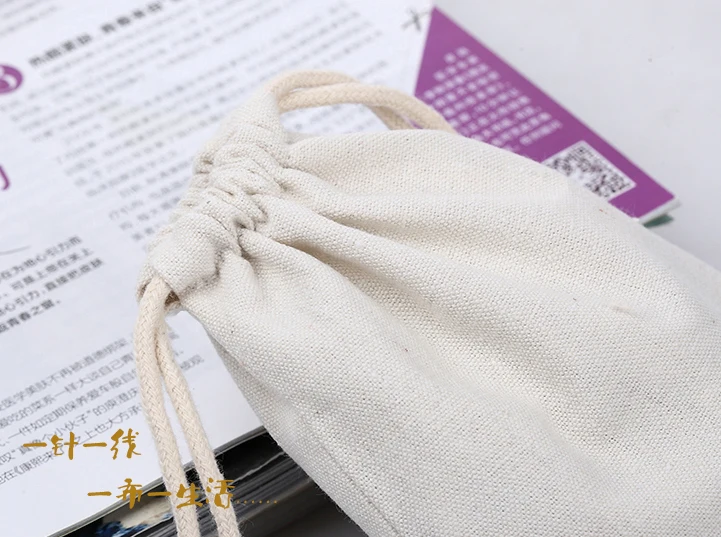 high quality canvas cotton small drawstring jewelry bags wholesale