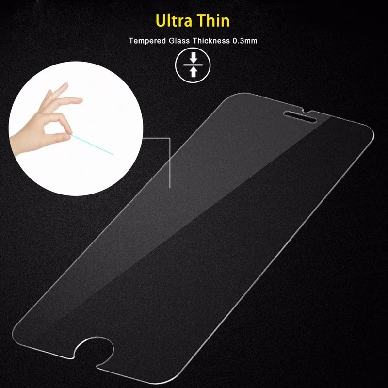 NYFundas For iPhone 7 Tempered Glass Screen Protector Guard For Apple iPhone 8 Plus X 6S 6 5 5S SE 4 4S 9H Film Protection Cover (5)