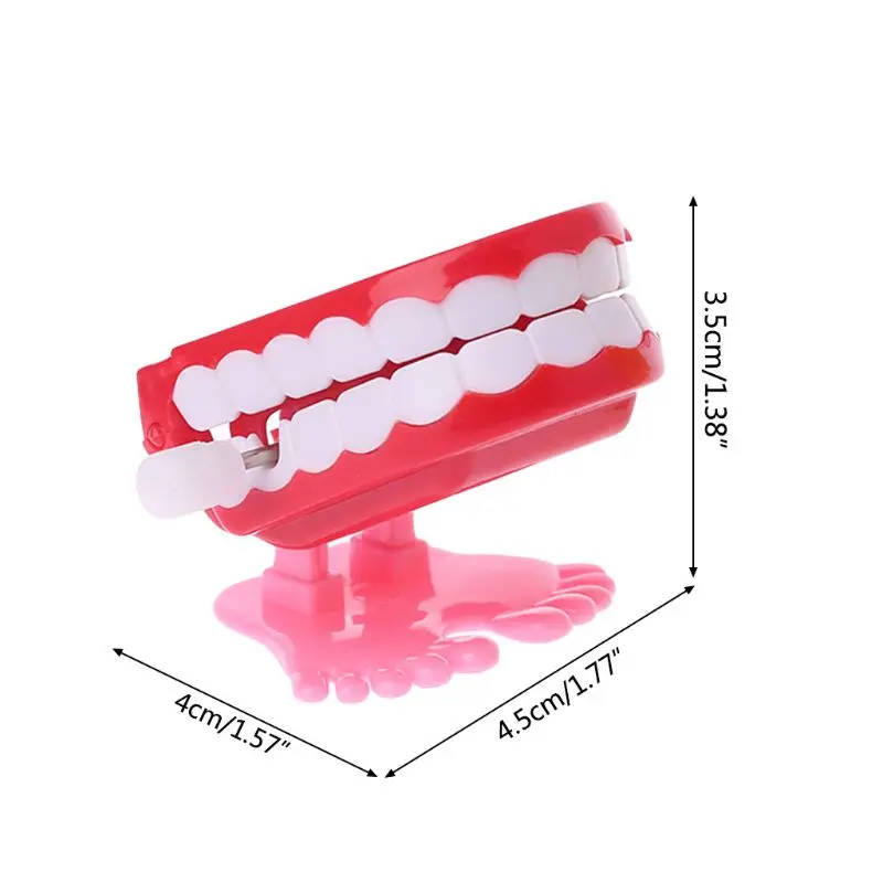 

Popular Clockwork Jumping Denture Educational Toys Dentist Desktop Decoration Prank Game
