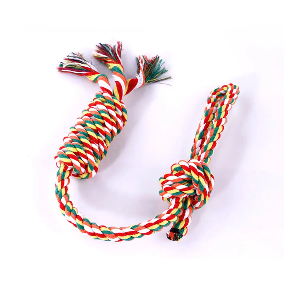Petcircle Pet Dog Toys for Small Dog Interactive Knot Cotton Linen Rope