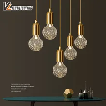 Moderno minimalista Vintage botella de vino luces colgantes CafeRoom/Bar lámpara G9 LED único cristal lámparas colgantes decoración interior Luz