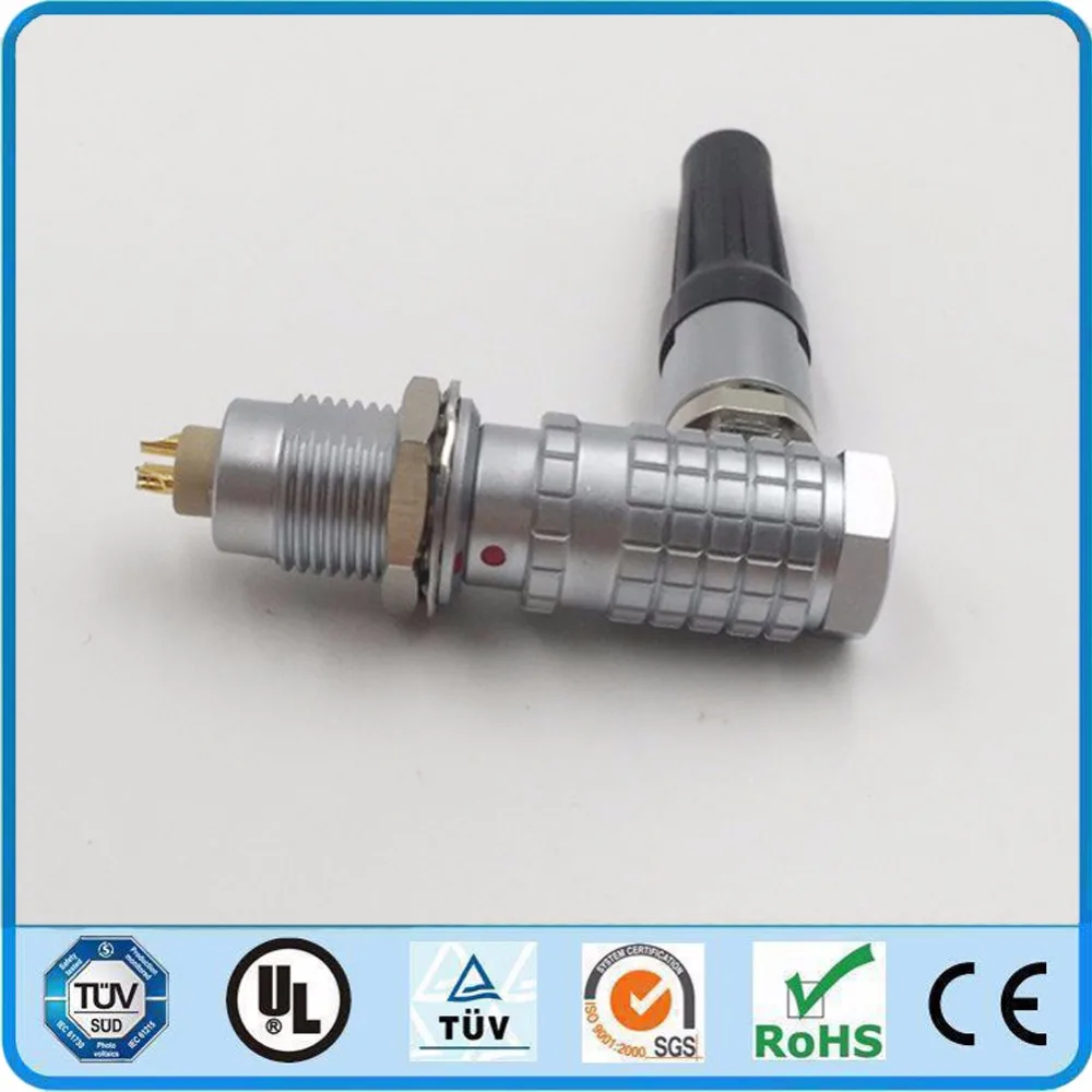 

LEMO Metal Circular Connectors FHG EGG 2B 2 3 4 5 6 7 8 10 14 16 Pin 90 Degree Elbow Connector Plug and Socket