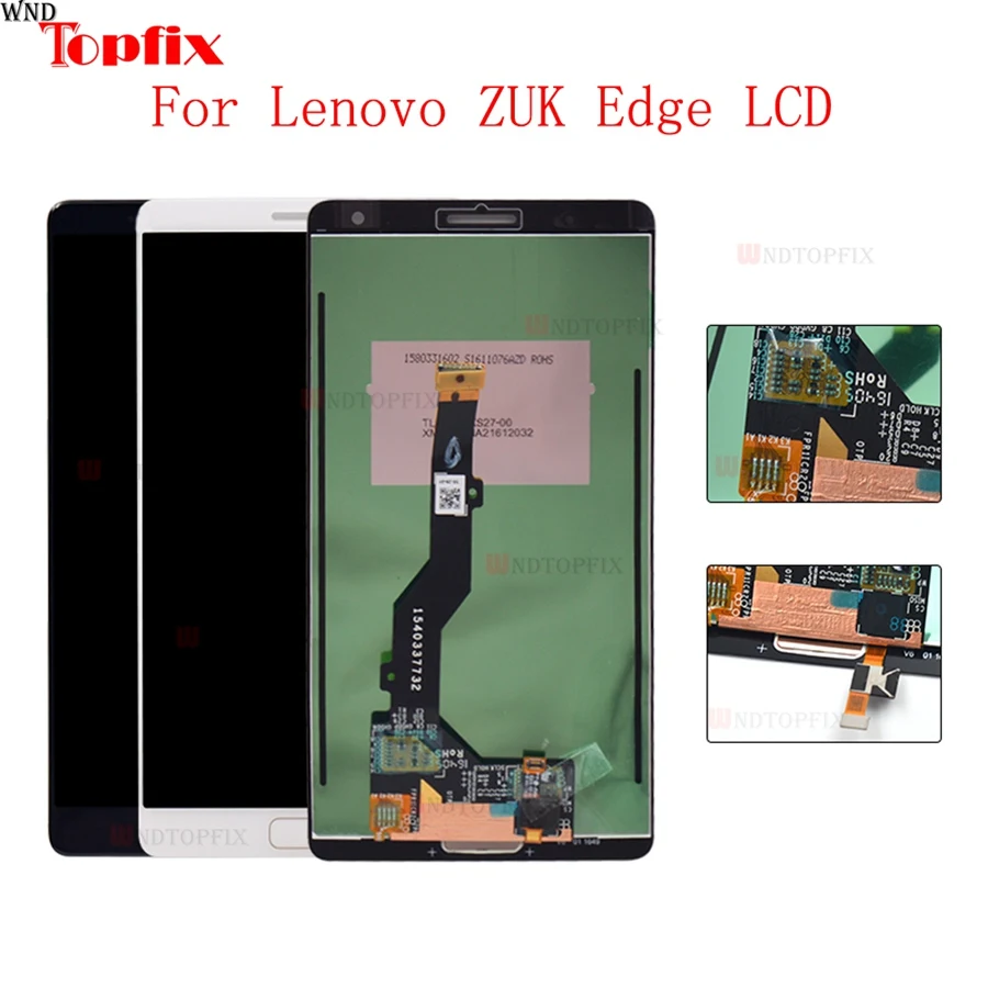 

In Stoch 5.5" Inch Original LCD Display Touch Screen Digitizer Assembly For Lenovo ZUK Edge 100% Tested LCD Replacement Parts