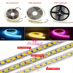 Светодиодные ленты 5054 DC12V гибкие светодио дный света 60 светодио дный/m 5 м/лот белый/теплые IP20 IP65