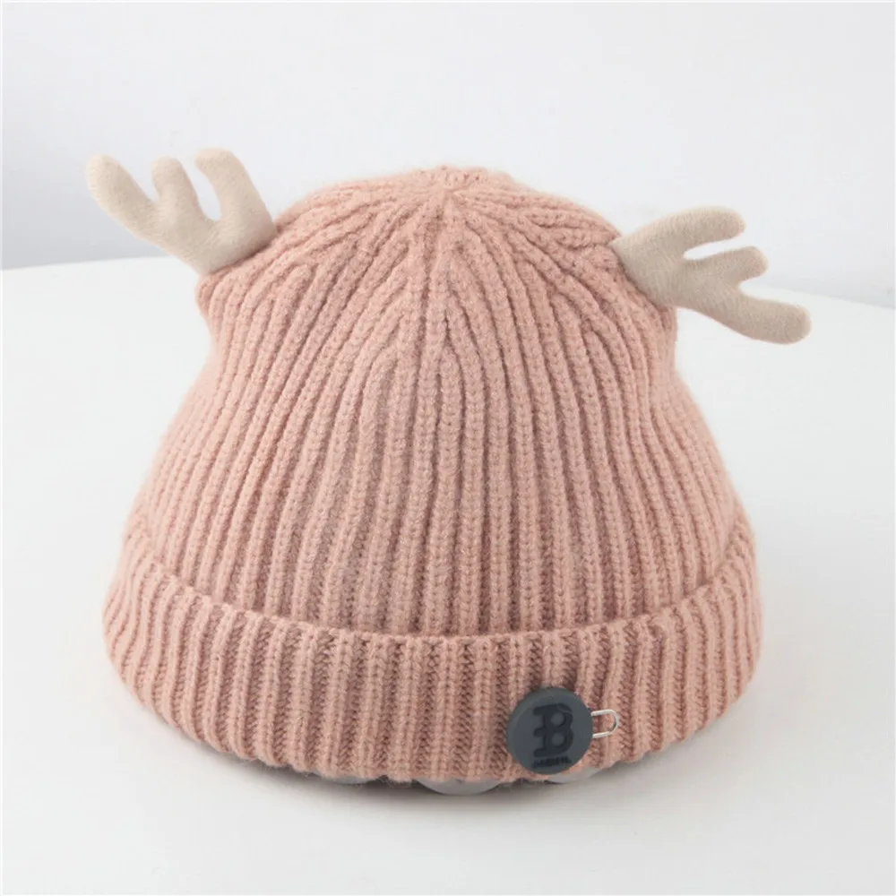 TELOTUNY для девочек и мальчиков cartton hat Детские Зимние мультфильм оленвязаный крючком вязаная шапка теплая шапка шапочка кепки Z0928 - Цвет: PK