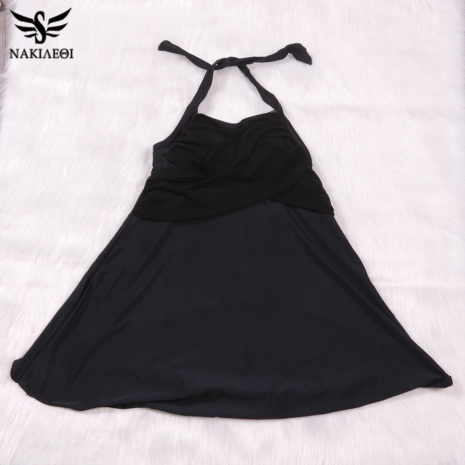 

NAKIAEOI 2019 Sexy One Piece Swimsuit Swimwear Women Cut Out Bathing Suit Vintage Beach Wear High Waisted Monokini Swim Wear