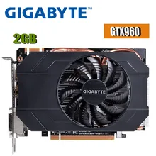 Видеокарта GIGABYTE gtx 960 2 Гб 128 бит GDDR5 видеокарты для nVIDIA VGA карты Geforce GTX960 Dvi Hdmi используется игра GTX750