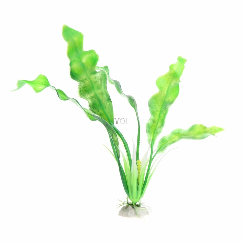 

1Pc New Plastic Green Water Grass Plant Ornament Decoration For Fish Tank Aquarium Artificial Plant Decor
