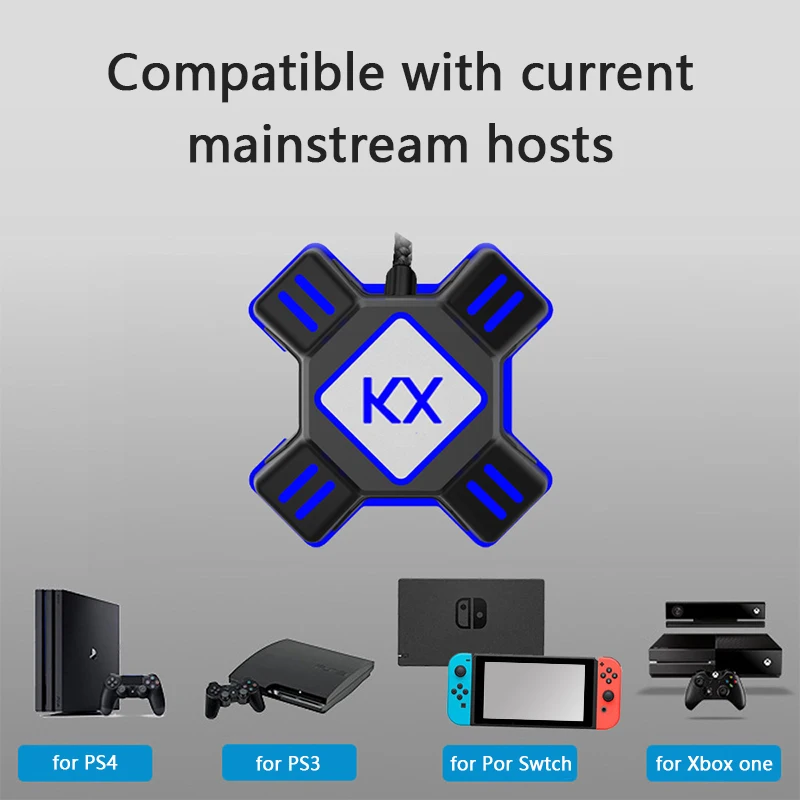 Адаптер для игровых контроллеров KX USB конвертер видеоигр клавиатуры мыши