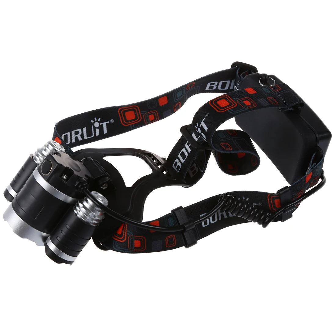 

3000LM XM-L T6 + R2 Flashlight 3 LED White Light 4 Ways for Camping