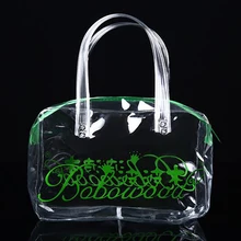 Изготовленный На Заказ прозрачная сумка из ПВХ рекламная большая хозяйственная сумка ПВХ пластиковый виниловый хозяйственная сумка с индивидуальная печать логотипов
